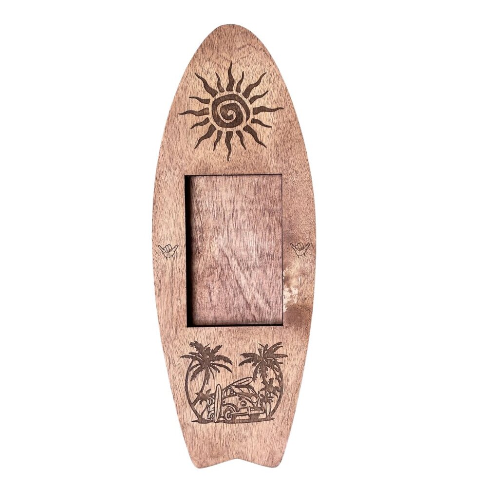 Surfboard Wood Picture Frame 4x6 Picture Frame